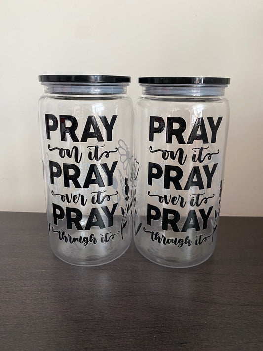 Pray Pray Pray Acrylic Tumbler