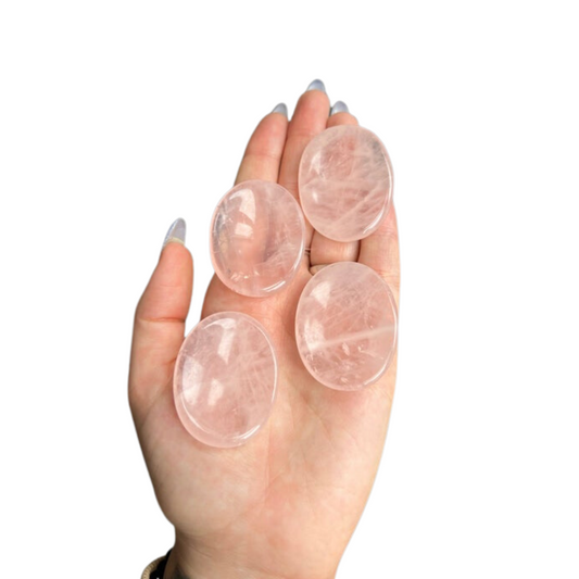 Rose Quartz Palm Stone